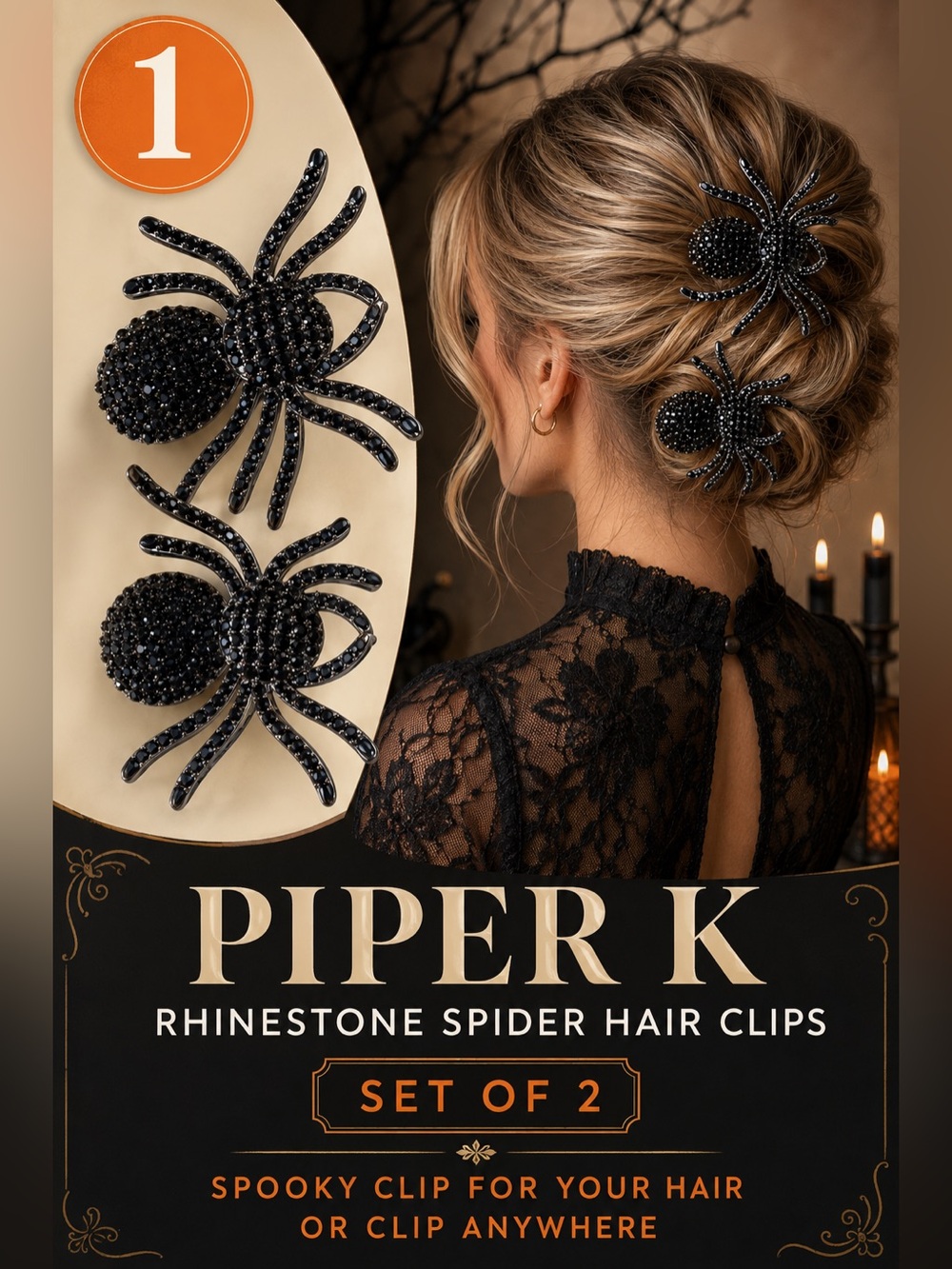 Spooky Hair Clips - Buyer Pick - Picture 2 of 3